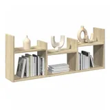 vidaXL Wandschrank 100x18x40 cm Sonoma Eiche Holzwerkstoff