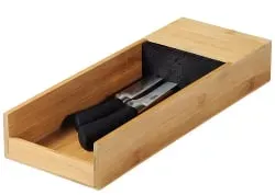 Kesper Messerblock für die Schublade 58026 , Maße (H x B x L): 6,2 x 14,7 x 39,5 cm