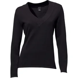 Heine V-Pullover Schwarz 48