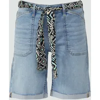 S.Oliver Jeans-Bermuda Karolin/Regular Fit/Mid Rise/Bindegürtel blau 44