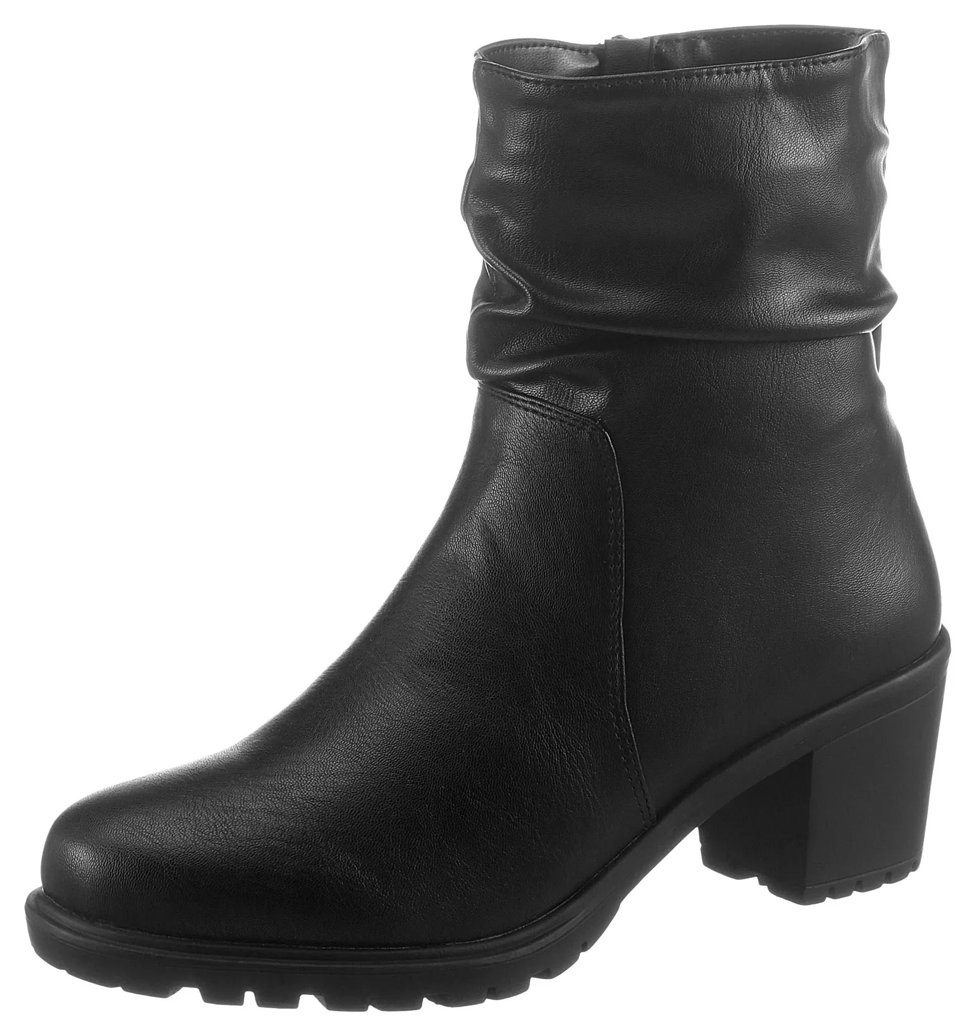 CITY WALK Stiefelette, mit gerafftem Schaft CITY WALK schwarz 40