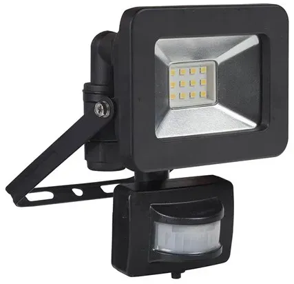 Floodlight LED 10W with Quick Connector + sensor, Black