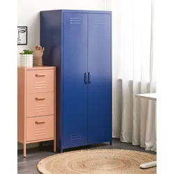 Garderobenschrank blau VARNA