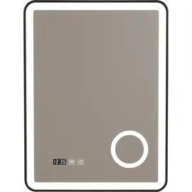 pro.tec LED-Badspiegel Pescara 60x80 cm Schwarz