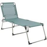 Fiam Dreibeinliege, Grün, Alu, Metall, Textil, 58x42x190 cm, wetterbeständig, UV-beständig, klappbar, Gartenmöbel, Gartenliegen