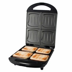 Emerio Sandwichmaker ST-111153 XXL-Sandwich-Toaster für 4 Scheiben Toast, 1300 W schwarz