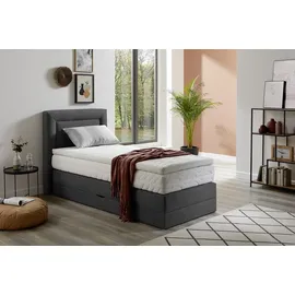 Westfalia Schlafkomfort Boxspringbett 105 x 210 cm Grau