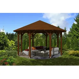 SKANHOLZ Skan Holz Pavillon Lyon-Größe 2-nussbaum