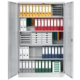 Gürkan Aktenschrank 120 x 42 x 195 cm grau