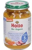 HOLLE Carotte, pomme de terre et bœuf bio dès 5 mois Aliment 190 g