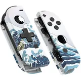 eXtremeRate DIY-Ersatz Case&Buttons für Switch Joycon, Custom Gehäuse & Knöpfe Skin Shell Umbau Set für Nintendo Switch/Switch OLED Joycon Controller-Welle D-Pad-Ver.[KEIN Joy Con]