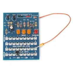 Whadda Lötbausatz DIY, 1-2-3 Logikspiel, LEDs, Transistoren, Dioden, 9V Batteriebetrieb, ab 9 Jahren