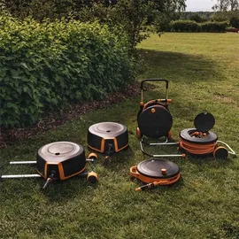 Fiskars Waterwheel XL Schlauchwagen 27 m schwarz, orange