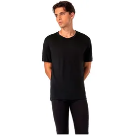 super.natural Sierra140 V Neck schwarz S