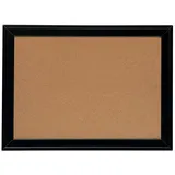 NOBO Kleine Kork-Notiztafel mit Modernem Schwarzem Rahmen 585 x 430 mm