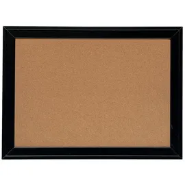 NOBO Kleine Kork-Notiztafel mit Modernem Schwarzem Rahmen 585 x 430 mm