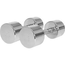 Kurzhantel Chrom 1 - 20 kg SCHWARZ|silber|silber 2x10kg
