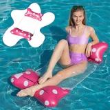 Aufblasbare Wasserhängematte, Wasserhängematte Luftmatratze Pool, 4 in1 Wasser H