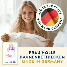 Frau Holle Klassik Sommerbettdecke Weiß, Textil, Füllung: Daunen,