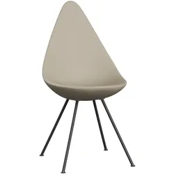 Fritz Hansen - Drop Stuhl, warm graphite / light beige