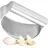 hausleben Knoblauchpresse Edelstahl, Knoblauchwippe für Knoblauch & Ingwer, Rostfrei, Spülmaschinengeeignet, Ergonomischer Knoblauchzerkleinerer, Garlic Press Rocker, Leicht zu Reinigen
