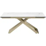 Vente-unique Esstisch Xerena Weiß 220 cm  260 cm  180 cm