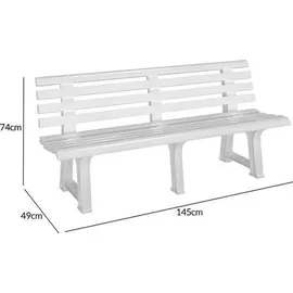 CASARIA Orchidea 145 x 46 x 74 cm Weiß
