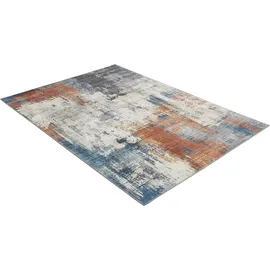 -luxor- living Luxor living Teppich Polino blau-Koralle 80x150 cm