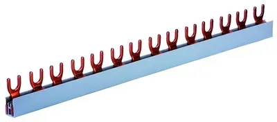 Phasenschiene 2ph 17,8mm 210mm 10mm2 63A Gabel isoliert
