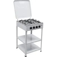 Gaskocher 4 Flammig, Gaskochfeld Mit 2 Etagen Regal & Deckel, Kommerzielle Gasherd Für Familien- Und Outdoor-aktivitäten, Camping, Angeln, Reisen