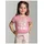 TRIGEMA T-Shirt "TRIGEMA T-Shirt mit buntem Schmetterling-Printmotiv", Mädchen, Gr. 104, lila (lilie), Single Jersey, 100% Baumwolle, Basic, Rundhals, Shirts T-Shirt