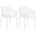 CLP Gartenstuhl Air XL Gartenstuhl-Set 57 x 60 x 81 cm weiß 2 St.