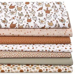Patchwork- und Quiltpaket "Verrückte Hühner", natur-color