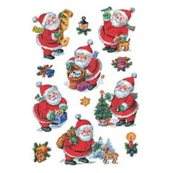 HERMA Schmucketikett lustiger Nikolaus 3888 Weihnachten 3 Blatt
