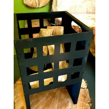 Antikas Feuerkorb in modernem Design, Eisenkorb Korb für Feuer + Lagerfeuer