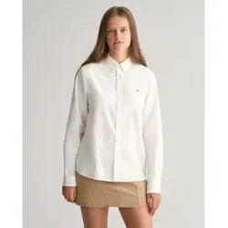 Gant Unisex für Kinder. 930470 Oxford Shield Teens Shirt weiß (16años= 176cm), Lässig, Baumwolle, Klassisch, Langarm, Kinderbekleidung