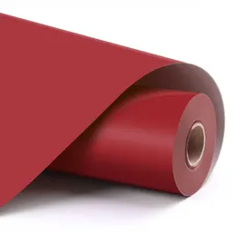 loklik Rote Vinylrolle, permanent, selbstklebend, matt, Wärmeübertragung, zum Aufbügeln, für Kleidung, 1 Stück, 30,5 x 180 cm, Standard