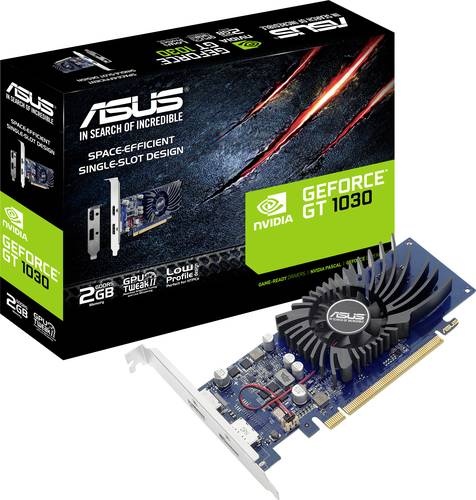 Asus Grafikkarte Nvidia GeForce GT1030 2GB GDDR5-RAM PCIe HDMI®, DisplayPort Low Profile