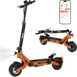 E-Scooter mit Straßenzulassung (ABE) 90-100KM RCB-D7-20.8Ah orange NO SIZE