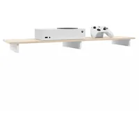 Vladon Game TV-Aufsatz 138,5x9,5x34,5 cm Weiß matt/Creme Hochglanz MDF/Spanplatte