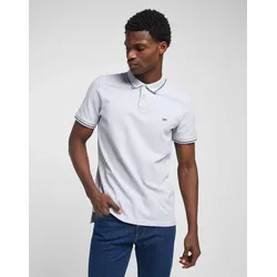 Poloshirt LEE, Herren, Gr. L, grau (grau, meliert), Piquu00e9, Obermaterial: 100% Baumwolle, casual, normal normal, ohne Ausschnitt, Kurzarm Rippbündchen, Shirts, Piqué- Qualität