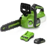 Greenworks Kettensäge GD24CS30, Akku, 24V/2,0Ah, mit Akku und Ladegerät, Schwertlänge 30cm