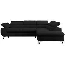 MKS Meble Eckcouch Schwarz 3-Sitzer