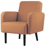 MEET Sessel LISBOA Stoff 71 x 83 x 55 cm Braun/Schwarz