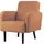 MEET Sessel LISBOA Stoff 71 x 83 x 55 cm Braun/Schwarz