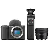 Sony Vlog-Kamera Alpha ZV-E10 II + SEL 10-20mm f/4.0 G PZ + Bluetooth Griff GP-VPT2BT