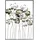 Casablanca modernes Design Casablanca Metallbilder Wanddeko Bilder Metall – moderne Wanddekoration Wohnzimmer – Wandbild 3D Metallbild Wand Deko Blumen Blätter Wall Decoration 58 x 89 cm Braun Gold Creme