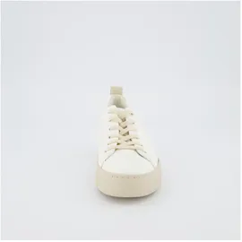 Paul Green Damen Sneaker Glattleder Weiß 39
