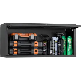 Vevor Hängeschrank Werkstatt, 770x305x356 mm, Werkzeugschrank mit hochklappbarer Tür, 54 kg Tragkraft pro Regal, Wandhängeschrank, geeignet für Garage, Keller, Küche, Lager, Montage erforderlich