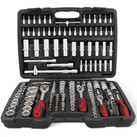 Stier Steckschlüssel-Satz, 1/4, 3/8 und 1/2 Zoll, 179-teilig